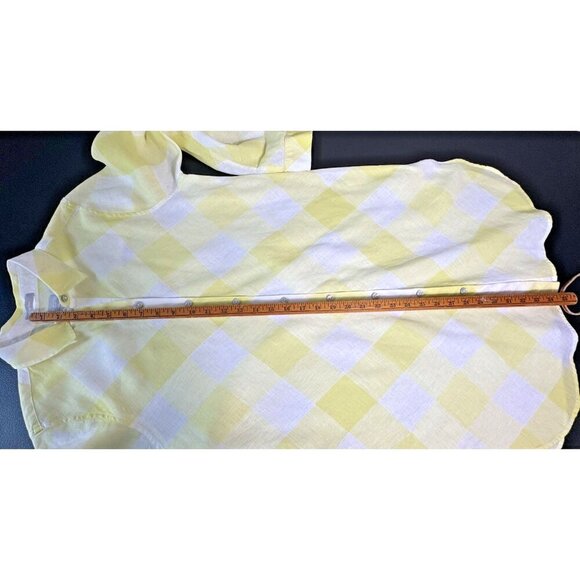 CHICO'S‎ No-Iron Linen Maxi Shirt Tunic Womens 0 (4) Swim cover-up - Picture 8 of 11